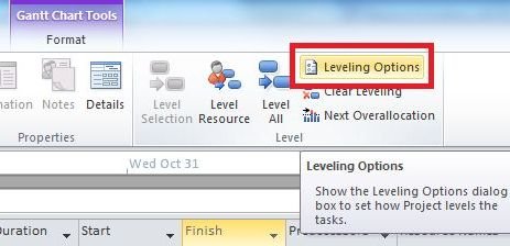 select-leveling-option-in-project 2010.jpg