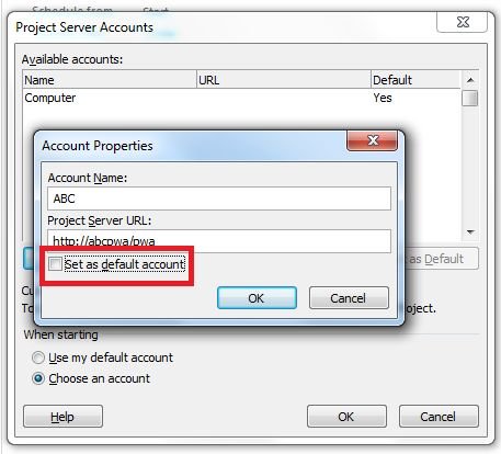 clear-default-account-checkbox-in-project 2010.jpg